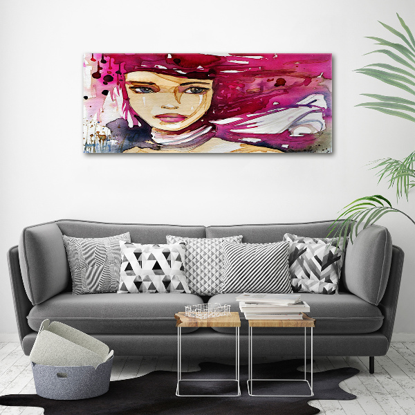 Wall art acrylic Abstraction woman