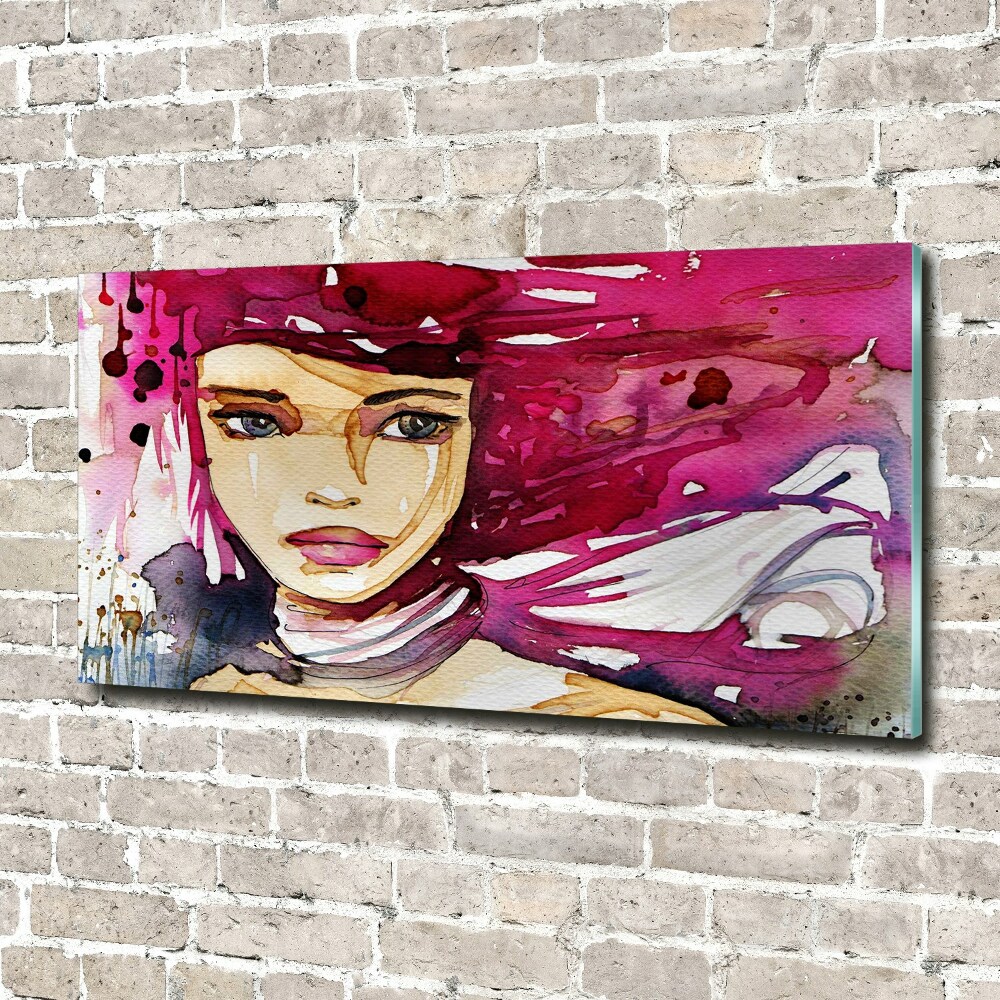 Wall art acrylic Abstraction woman