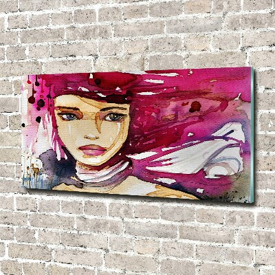 Wall art acrylic Abstraction woman