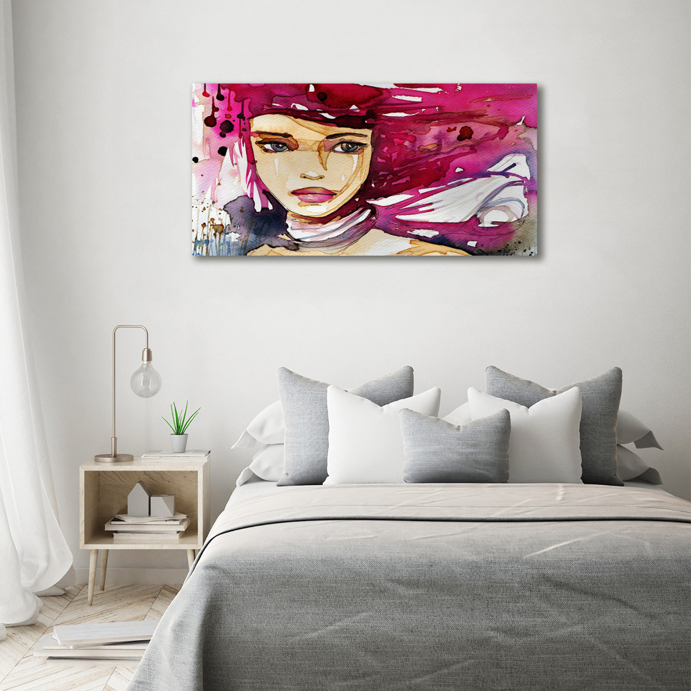 Wall art acrylic Abstraction woman