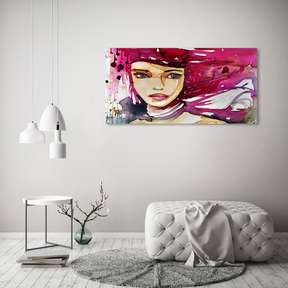 Wall art acrylic Abstraction woman