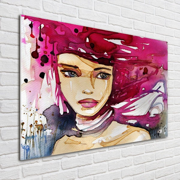 Wall art acrylic Abstraction woman