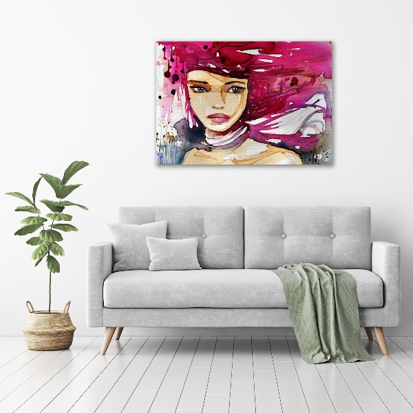 Wall art acrylic Abstraction woman