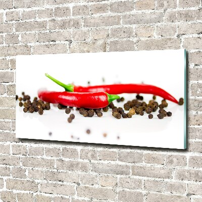 Acrylic wall art Chilli and pepper