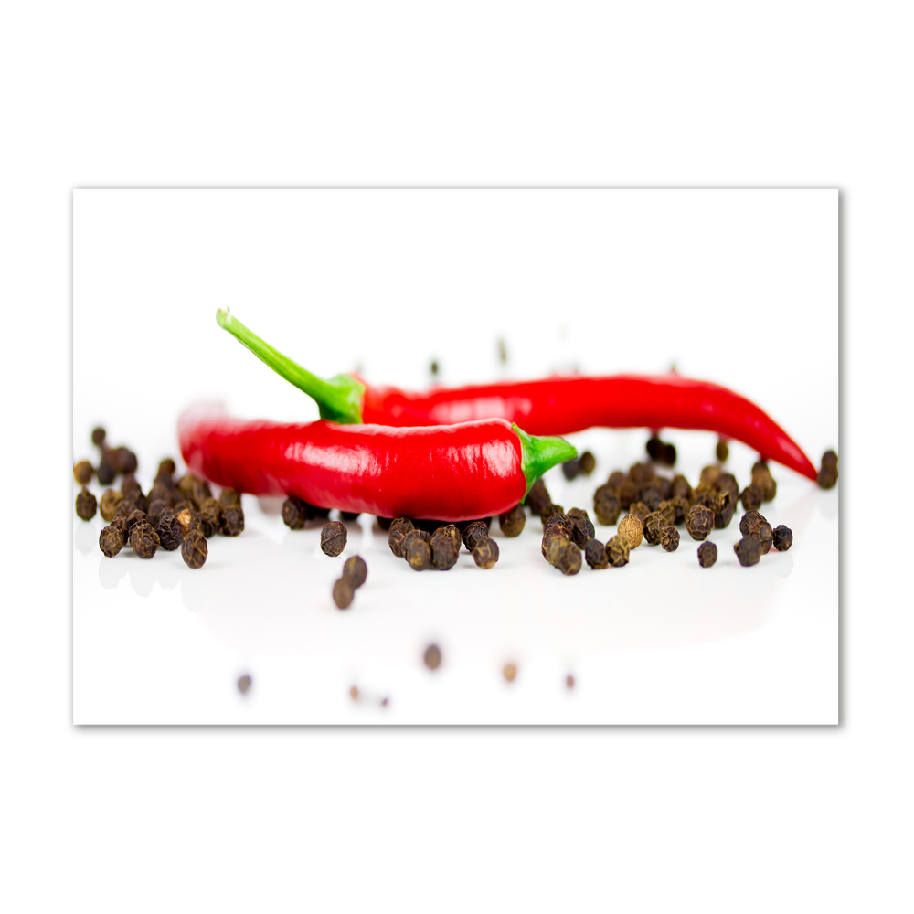 Acrylic wall art Chilli and pepper