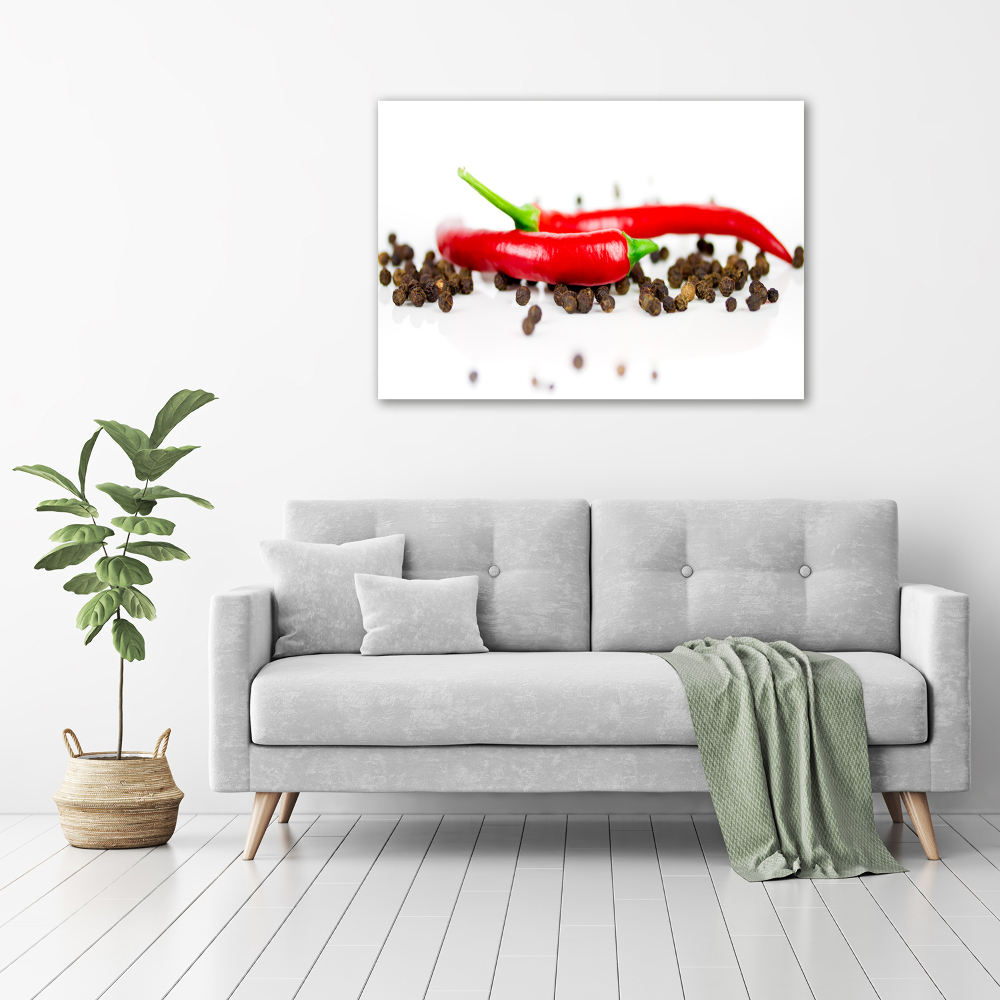 Acrylic wall art Chilli and pepper