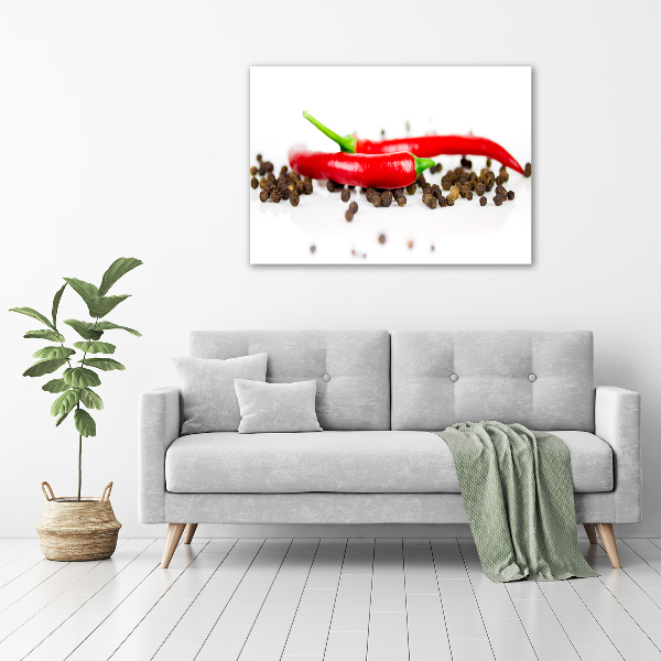 Acrylic wall art Chilli and pepper