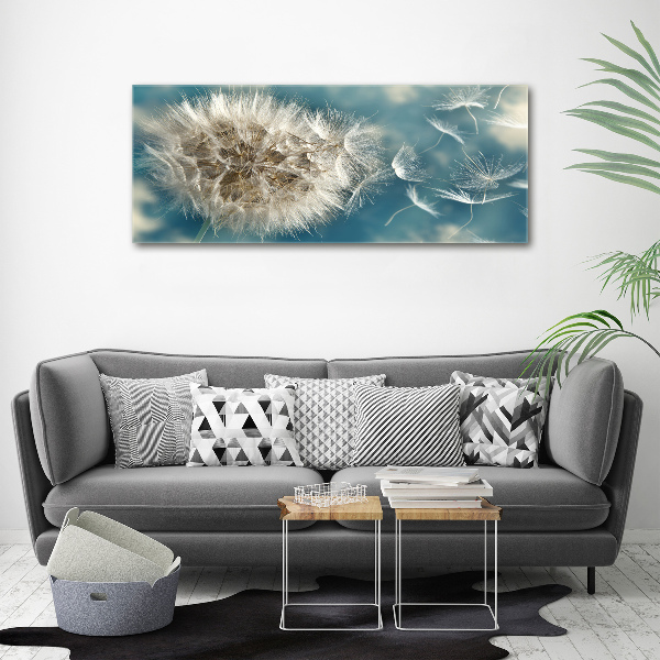 Print on acrylic dandelions