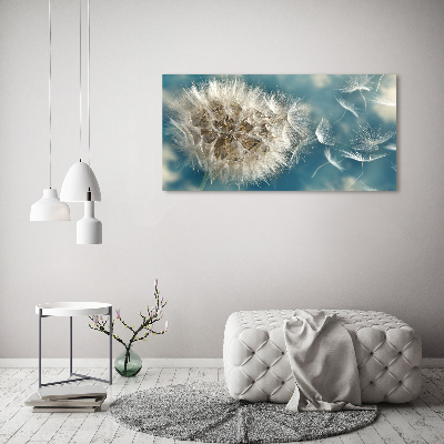 Print on acrylic dandelions