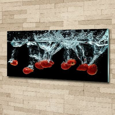 Wall art acrylic Strawberries under water