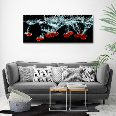 Wall art acrylic Strawberries under water