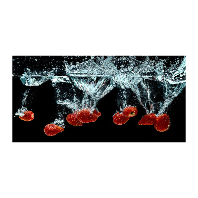 Wall art acrylic Strawberries under water