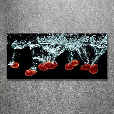 Wall art acrylic Strawberries under water