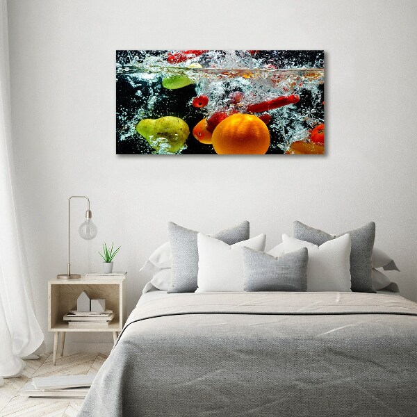 Wall art acrylic Fruit underwater