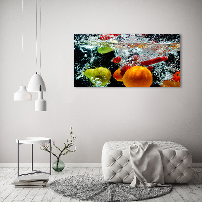 Wall art acrylic Fruit underwater