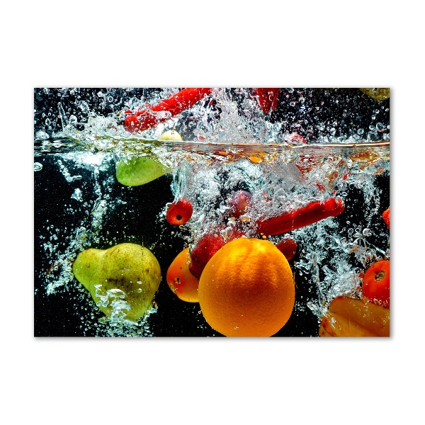 Wall art acrylic Fruit underwater