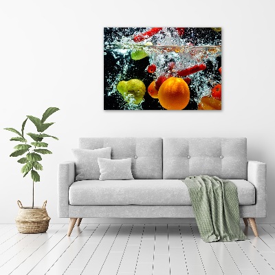 Wall art acrylic Fruit underwater