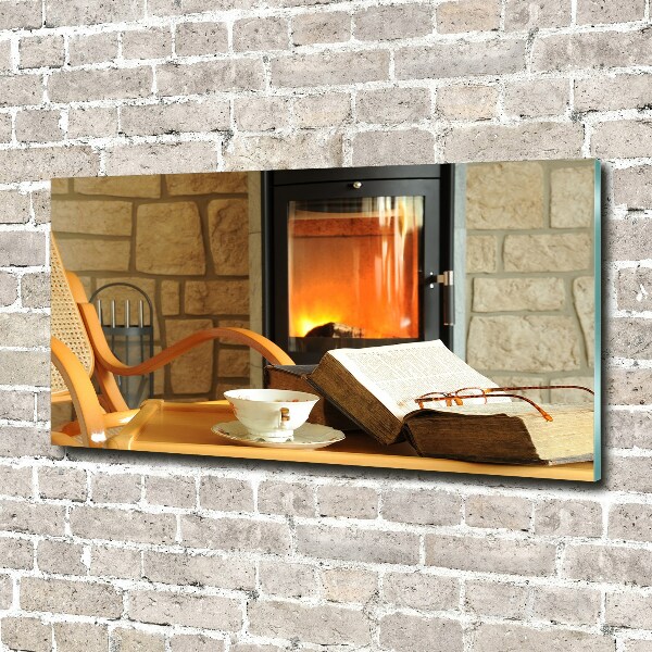 Acrylic wall art Fireplace