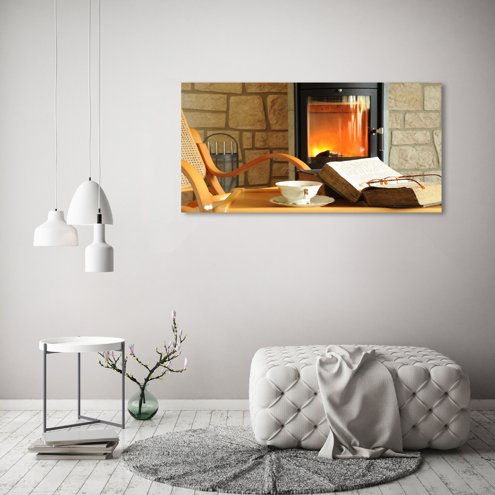 Acrylic wall art Fireplace