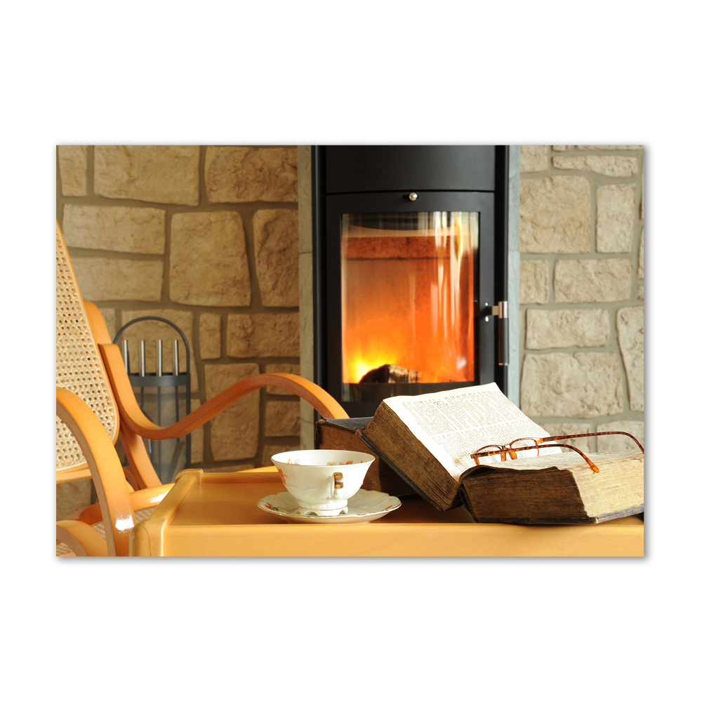 Acrylic wall art Fireplace