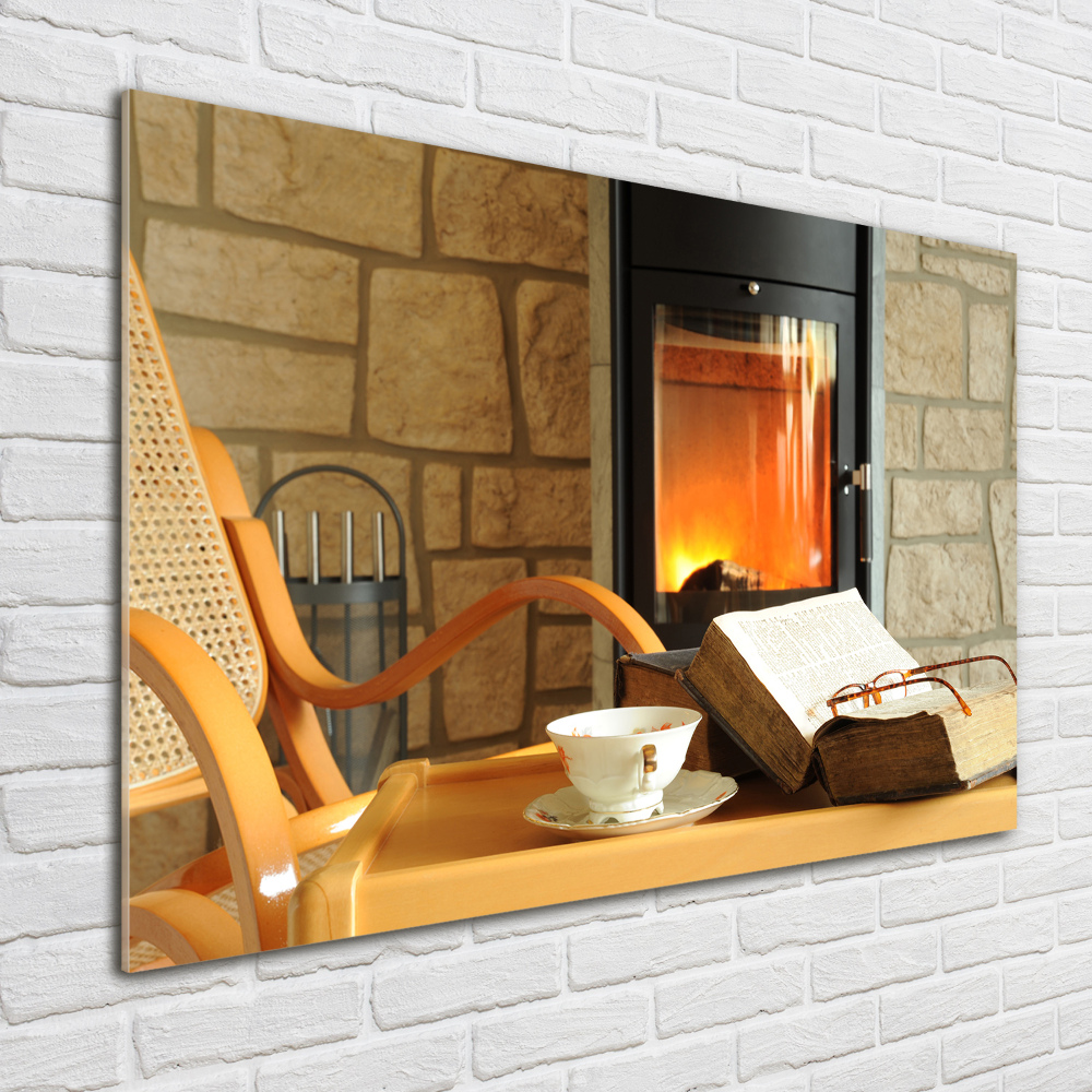 Acrylic wall art Fireplace