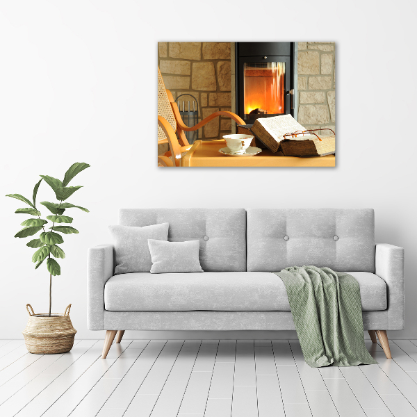 Acrylic wall art Fireplace