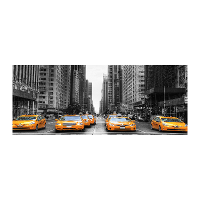 Acrylic wall art New York taxis