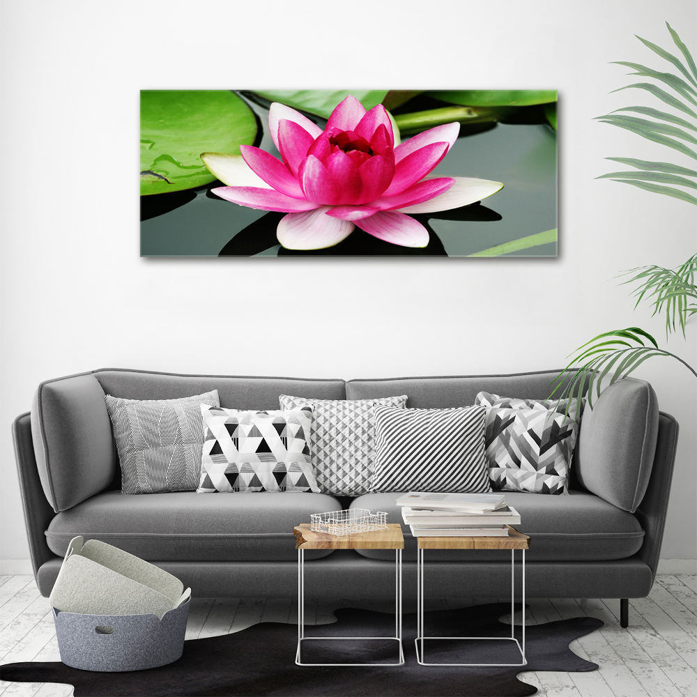 Acrylic wall art water lily