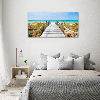 Print on acrylic Path at the sea