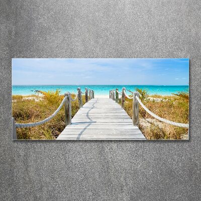 Print on acrylic Path at the sea