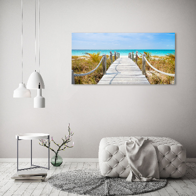 Print on acrylic Path at the sea