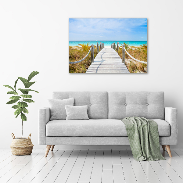 Print on acrylic Path at the sea