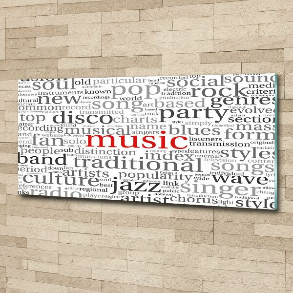 Print on acrylic Musical genres