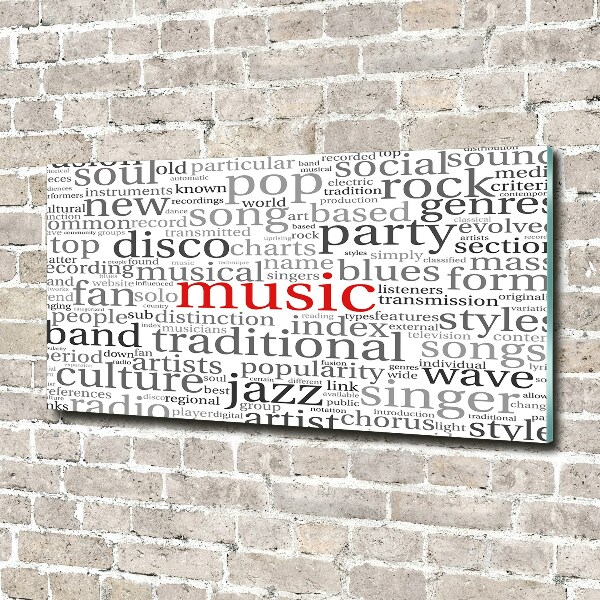 Print on acrylic Musical genres