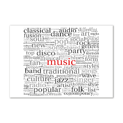 Print on acrylic Musical genres