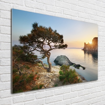 Wall art acrylic Tree by the sea