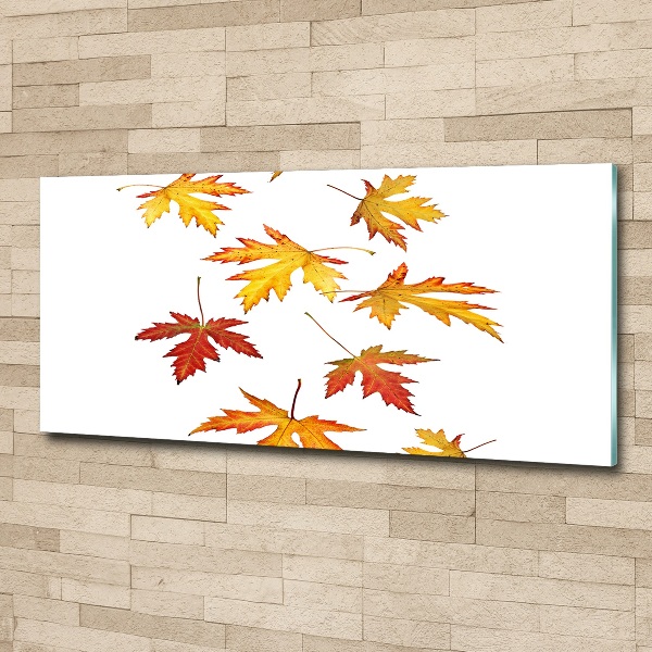 Wall art acrylic Autumn leaves