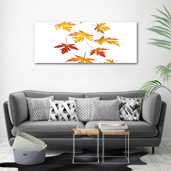 Wall art acrylic Autumn leaves