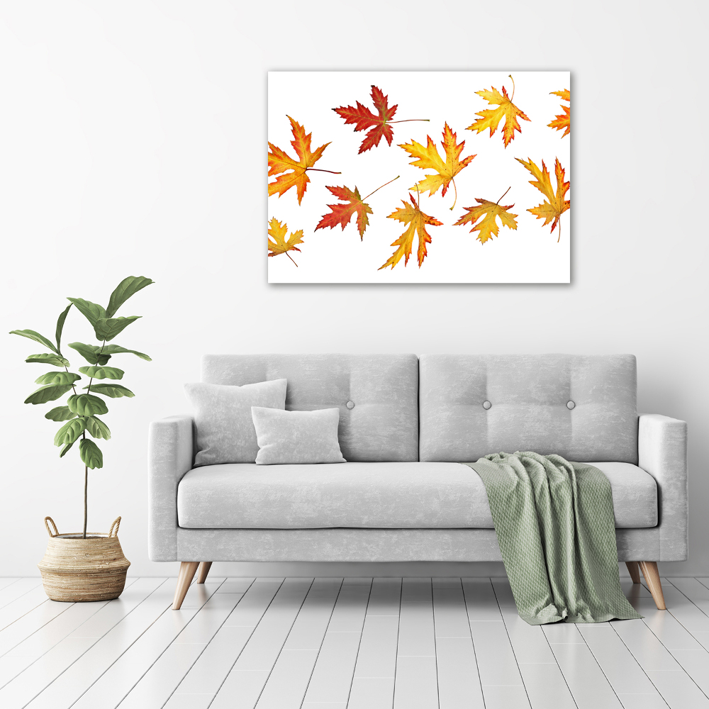 Wall art acrylic Autumn leaves