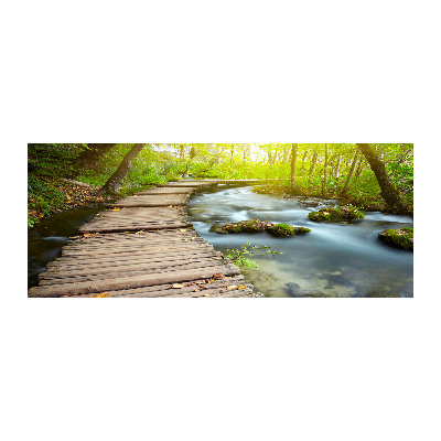 Acrylic wall art Path over the river