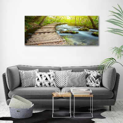 Acrylic wall art Path over the river