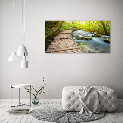 Acrylic wall art Path over the river