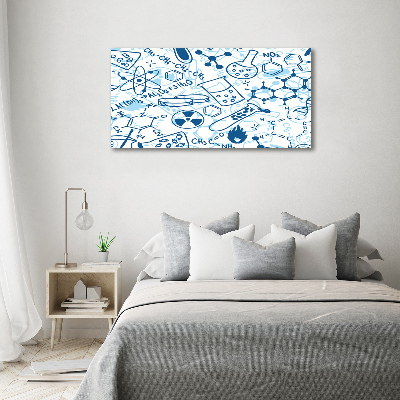 Glass acrylic wall art Background chemistry