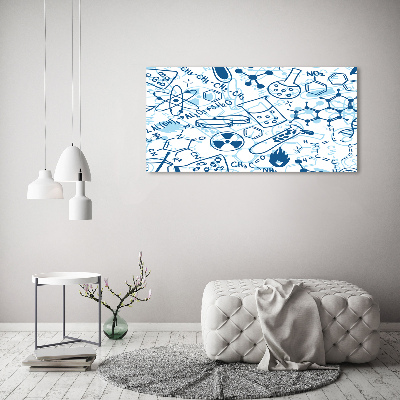 Glass acrylic wall art Background chemistry