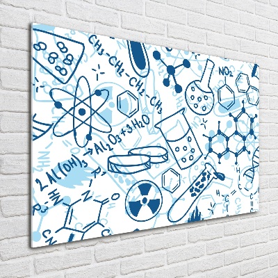 Glass acrylic wall art Background chemistry