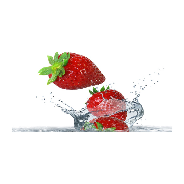 Acrylic wall art Strawberries and water