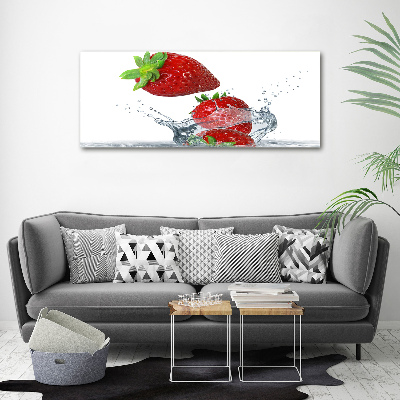 Acrylic wall art Strawberries and water