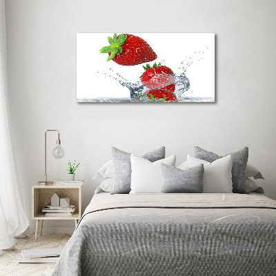 Acrylic wall art Strawberries and water