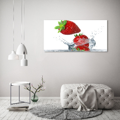 Acrylic wall art Strawberries and water