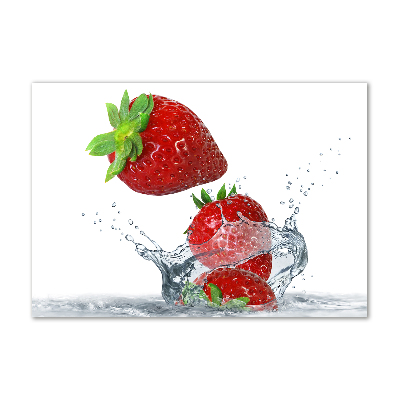 Acrylic wall art Strawberries and water